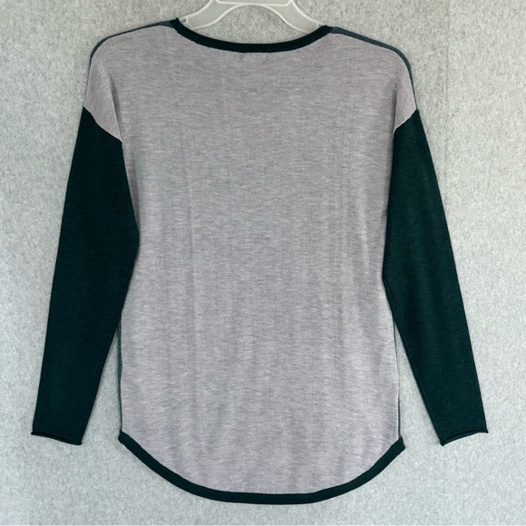 Smartwool Shadow Pine Colorblock Sweater Womens XS Mist Twilight Blue Marled - Picture 5 of 15